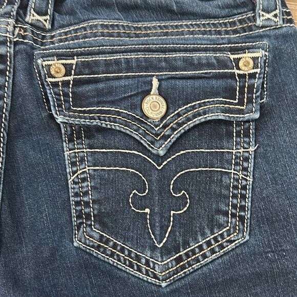 Rock Revival Jessica Straight Denim Jeans Sz 31 - Picture 8 of 15